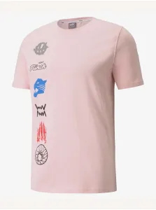 Svetloružové pánske tričko Puma Qualifier