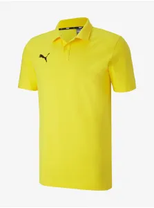 Žlté pánske športové polo tričko Puma Team Goal 23 #7556839