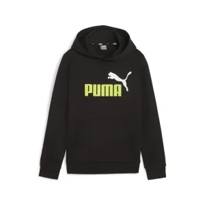 Puma ESS + 2 COL BIG LOGO HOODIE FL B Chlapčenská mikina, čierna, veľkosť #9224228