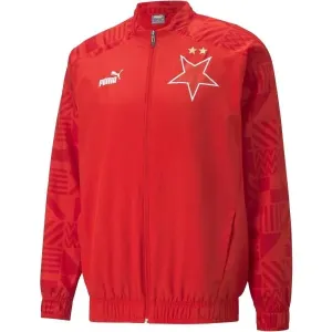 Puma SKS PREMATCH JACKET Pánska futbalová bunda, červená, veľkosť #5150170