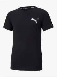 Čierne chlapčenské športové tričko Puma Active