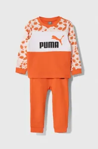 Detská tepláková súprava Puma ESS MIX MTCH Infants Jogger TR oranžová farba #9081051