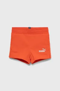 Detské krátke nohavice Puma 846963 oranžová farba, s potlačou, nastaviteľný pás #7789818