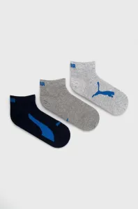 Detské ponožky Puma (3-pak) 907961 šedá farba