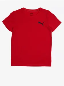 Detské tričko Puma ACTIVE Small Logo Tee B červená farba, s potlačou