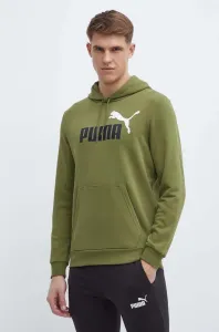Mikina Puma pánska, zelená farba, s kapucňou, s potlačou, 586765 #9423589