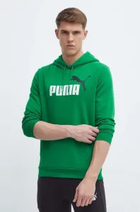 Mikina Puma pánska, zelená farba, s kapucňou, s potlačou, 586765 #9423588