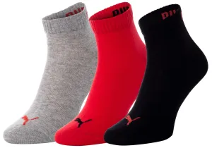 Ponožky Puma pánske, červená farba