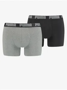 Set of two men's boxers in light gray and black Puma - Men