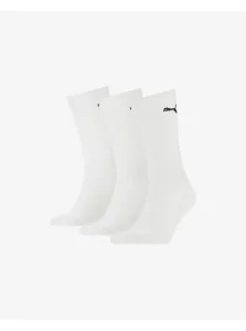 Sada troch párov športových ponožiek v bielej farbe Puma #4688348
