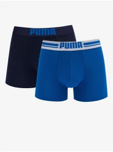 Sada dvoch pánskych boxerok v modrej farbe Puma #157573