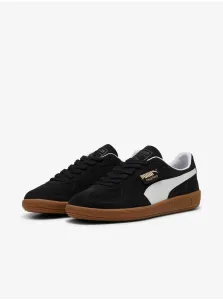 Black Men's Suede Sneakers Puma Palermo - Men's #9508935