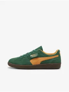 Green Men's Suede Sneakers Puma Palermo - Men's #8654107