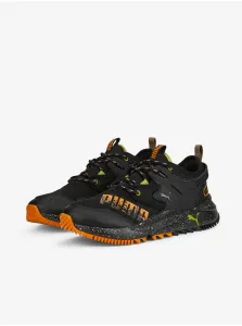Topánky pre mužov Puma - čierna, oranžová, svetlozelená #4198031