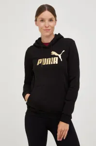 Mikina Puma dámska, čierna farba, s potlačou #7205574
