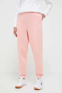 Nohavice Puma dámske, ružová farba, jednofarebné