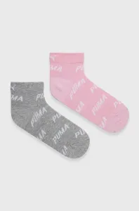 Ponožky Puma (2-pack) 90794804 dámske, ružová farba