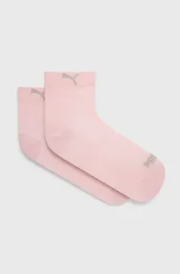 Ponožky Puma (2-pack) 907956 dámske, ružová farba #5884836