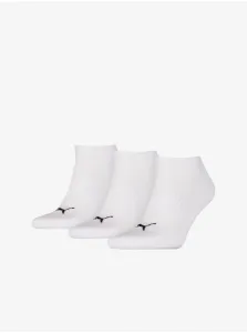 Set of three pairs of socks in white Puma - Men #4815133