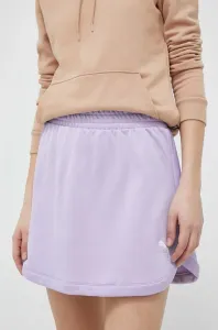 Sukňa Puma fialová farba, mini, rovný strih