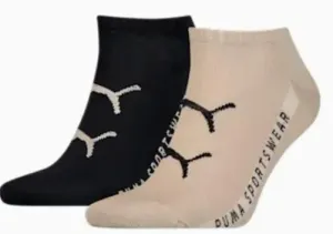 Ponožky Puma Cat Logo Sneaker 2P Čierna #2608314