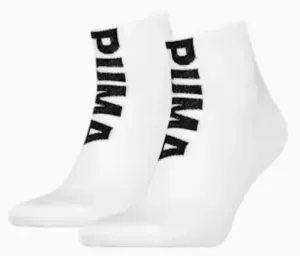 Ponožky Puma Logo Quarter 2P Biela #2608310