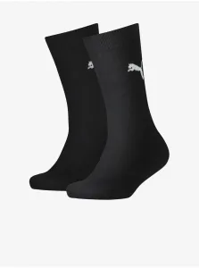 Sada dvoch párov detských ponožiek v čiernej farbe Puma #6199012