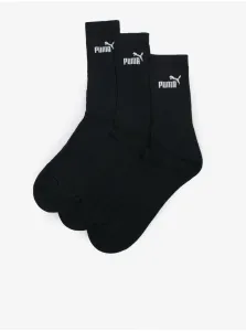 3PACK Pánske ponožky PUMA 883296 Crew Sock A Čierna 43-46