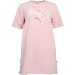 Puma ESS+ LOGO POWER TEE DRESS TR Dámske šaty, ružová, veľkosť #6845753