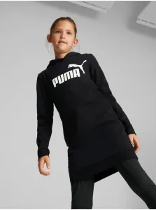 Puma ESS FL G Dievčenské šaty, čierna, veľkosť
