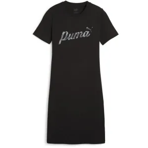 Puma ESSENTIALS + BLOSSOM GRAPHIC DRESS Dámske šaty, čierna, veľkosť #9373886