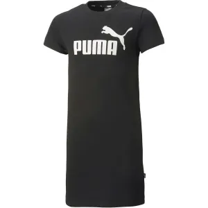 Puma ESSENTIALS + LOGO DRESS TR G Dievčenské šaty, čierna, veľkosť