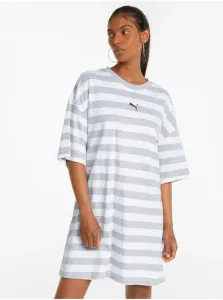 Voľnočasové šaty pre ženy Puma - biela, sivá #673785