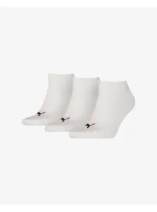 Ponožky Puma 3-pak dámske, biela farba, 906807