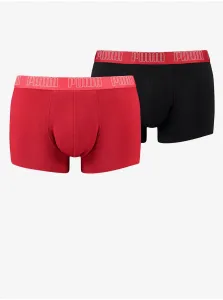 Set of two men's boxers in black and red Puma - Men's #634974