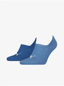 Sada dvoch párov ponožiek v modrej farbe Puma #6198934