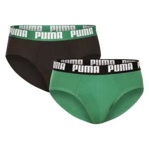 Slipy Puma 2-pak pánske, zelená farba #7962229