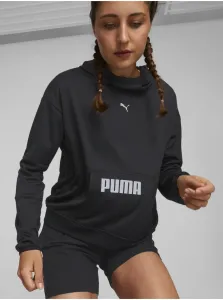 Black Womens Sweatshirt Puma TRAIN ALL DAY HOODIE - Women #6156813