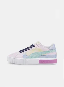 Green-Pink Women's Sneakers with Leather Details Puma Cali Star - Women #662704