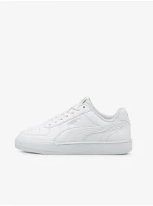 Puma Shoes Caven Jr White-White-Gray - Guys #661420