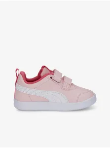 Ružové dievčenské tenisky Puma Courtflex #617306