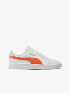 Orange-White Kids Sneakers Puma Shuffle Jr - Guys