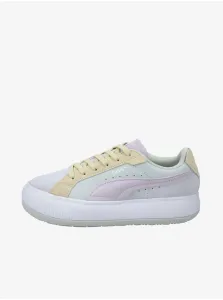 Yellow-Gray Women's Sneakers with Suede Details Puma Suede Mayu - Women #712089