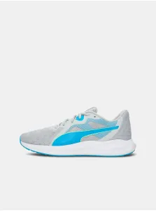 Puma Twitch Runner Blue and Grey Sports Sneakers - Men #641370