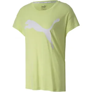 Puma ACTIVE LOGO TEE Dámske športové tričko, svetlo zelená, veľkosť S