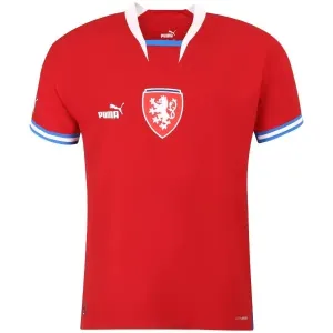 Puma FACR HOME JERSEY PROMO Pánske futbalové tričko, červená, veľkosť