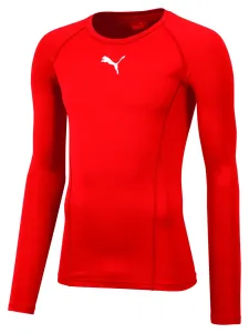 Puma LIGA BASELAYER TEE LS Pánske funkčné tričko, červená, veľkosť #2599349