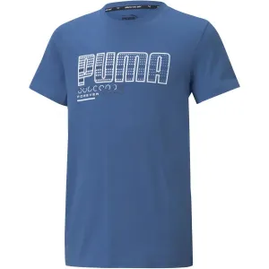Puma ACTIVE SPORTS GRAPHIC TEE Detské tričko, modrá, veľkosť 140