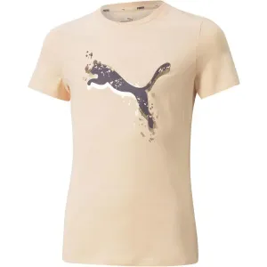 Puma ALPHA TEE G Dievčenské tričko, ružová, veľkosť 164 #458364