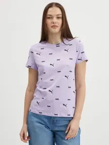 Puma ESS+ LOGO POWER AOP TEE Dámske tričko, fialová, veľkosť